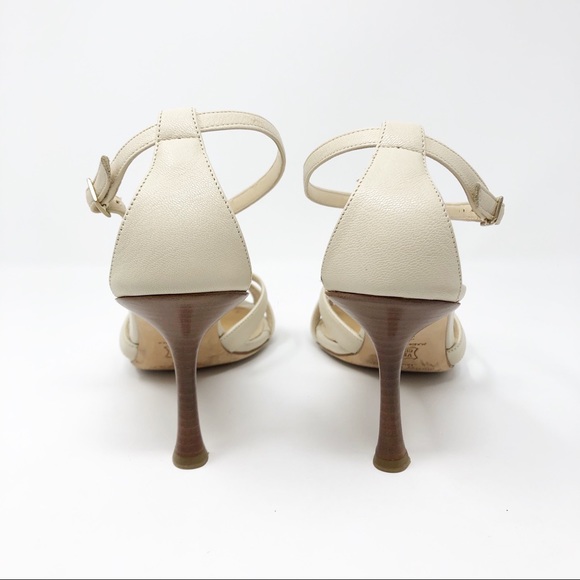 Jimmy Choo London Cream Leather Mary Jane Heel - Picture 7 of 16